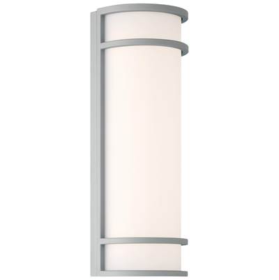 Access Lighting Cove Outdoor LED Wall Mount - Dual Voltage Emergency Backup in Satin