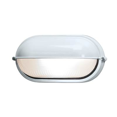 Access Lighting Nauticus 1 Light Outdoor Bulkhead in White