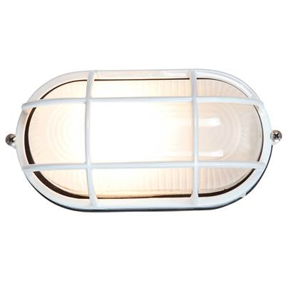 Access Lighting Nauticus 1 Light Outdoor Bulkhead in White