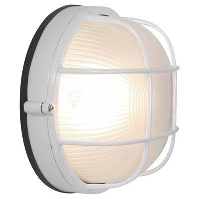 Access Lighting Nauticus 1 Light Outdoor Bulkhead in White