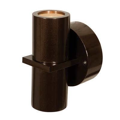 Access Lighting KO 1-Light Bi-Directional Outdoor LED Wall Mount Spotlight in Bronze