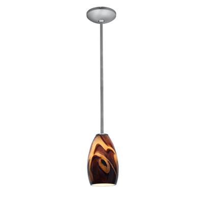 Access Lighting Champagne LED Pendant in Brushed Steel
