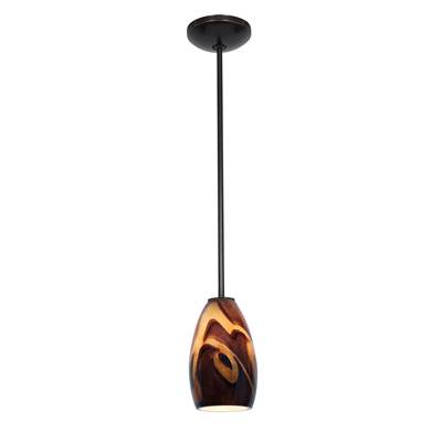 Access Lighting Champagne LED Pendant in Oil Rubbed Bronze
