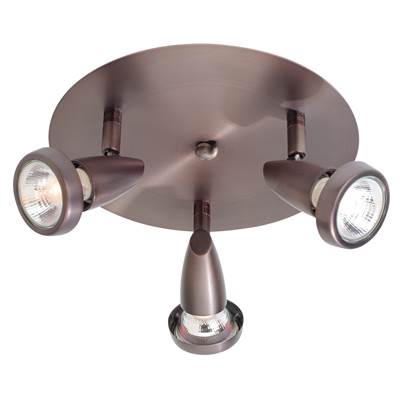 Access Lighting Mirage 3-Light Adjustable Flush Mount in Bronze