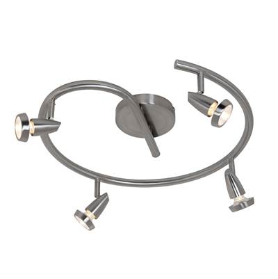Access Lighting Mirage 4-Light Adjustable Track in Brushed Steel