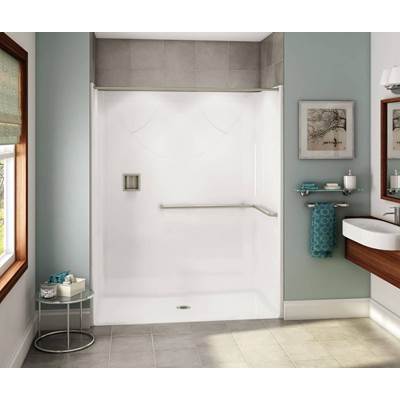 Aker OPS-6030 ADA L-Bar Grab Bar in Bone