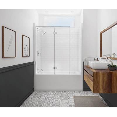 Aker 6032STT Alcove One-Piece Tub Shower - Right-Hand Drain in White