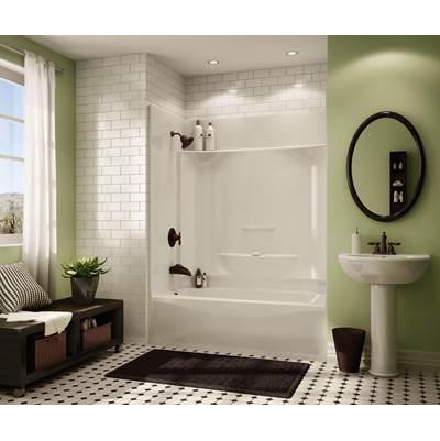 Aker KDTS 3260 Alcove - Four-Piece - Left-Hand Drain in White