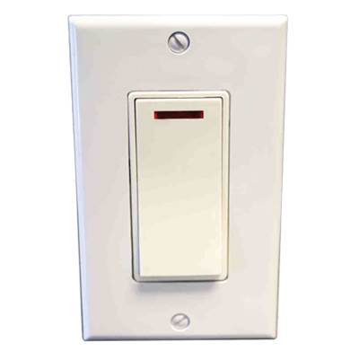 Amba Products Pilot Light Switch in White