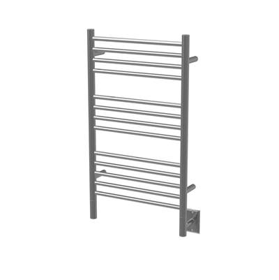 Amba Products Jeeves Straight 16" Wide Towel Warmer - 13 Bar - Hardwired in Brushed