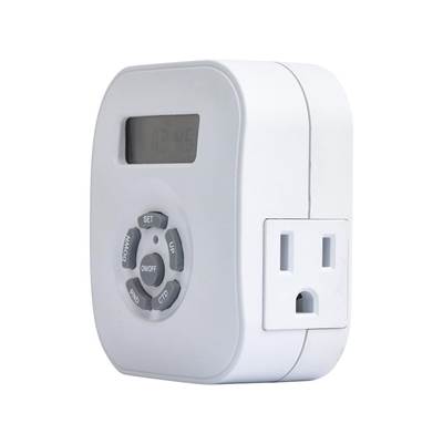 Amba Products 24 Hr/7 Day Timer - Plug-In in White
