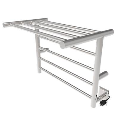 Amba Products Radiant Shelf Towel Warmer - 8 Bar - Hardwired + Plug-in Combo in Brushed