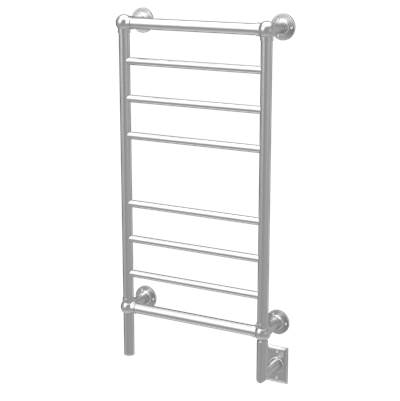 Amba Products Traditional T-2040 Towel Warmer - 8 Bar - Hardwired in Brushed Nickel