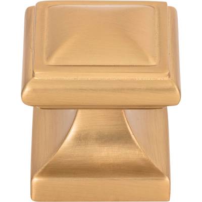 Atlas Wadsworth Cabinet Knob - 1-1/4" in Warm Brass