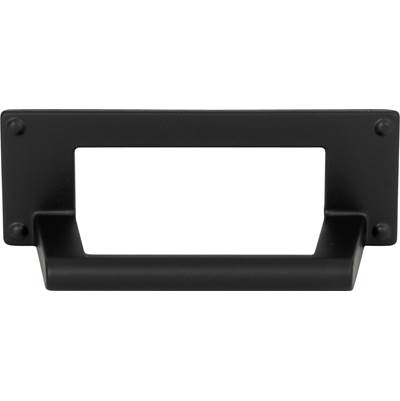 Atlas Bradbury Cup Pull - 3 Inch (c-c) in Matte Black