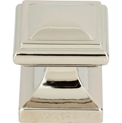 Atlas Wadsworth Cabinet Knob - 1-1/4" in Polished Nickel