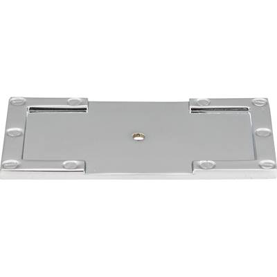 Atlas Campaign L-Bracket Backplate - 3 11/16" in Polished Chrome