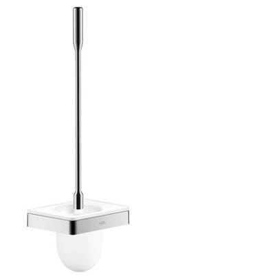 Axor Universal SoftSquare Toilet Brush with Holder - Wall-Mounted in Chrome