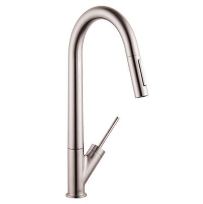 Axor Starck High-Arc Pull-Down Kitchen Faucet - Two-Spray - 1.75 GPM in Steel Optic