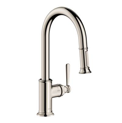 Axor Montreux Higharc Pull-Down Kitchen Faucet - 2-Spray - 1.75 GPM in Polished Nickel