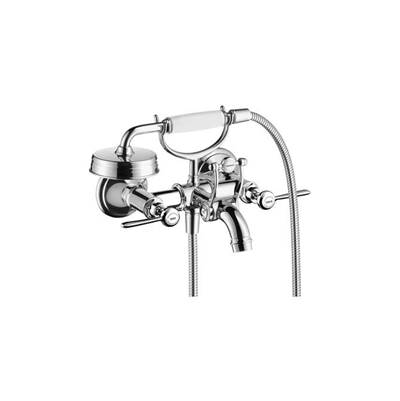 Axor Montreux 2-Handle Wall Mount Tub Filler - 1.8 GPM Handshower - Lever Handles in Chrome