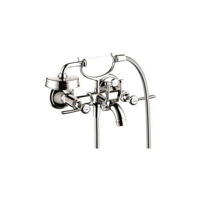 Axor Montreux 2-Handle Wall Mount Tub Filler - 1.8 GPM Handshower - Lever Handles in Polished Nickel