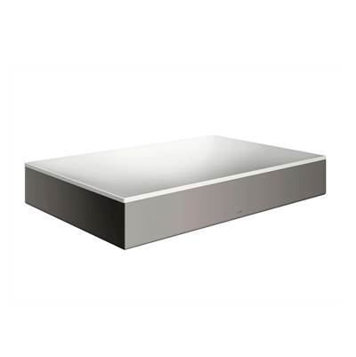 Axor Suite Sinks Square Bathroom Sink - 23 5/8" x 15 3/4" - No Overflow in Polished Black Chrome