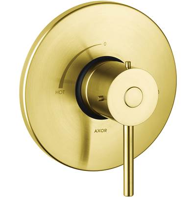Axor Starck Pressure Balance Trim in Brushed Gold Optic