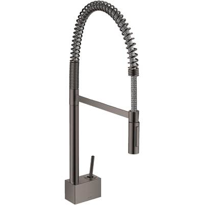 Axor Starck Semi-Pro Kitchen Faucet - 2-Spray - 1.75 GPM in Brushed Black Chrome