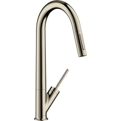 Axor Starck HighArc Pull-Down Kitchen Faucet - 2-Spray - 1.75 GPM in Polished Nickel