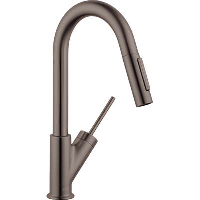 Axor Starck Prep Pull-Down Kitchen Faucet - 2-Spray - 1.75 GPM in Brushed Black Chrome