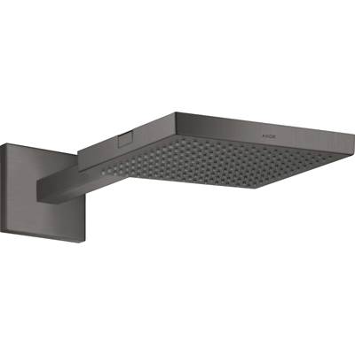 Axor ShowerSolutions 1-Jet Showerhead with Showerarm Trim - 2.5 GPM in Brushed Black Chrome