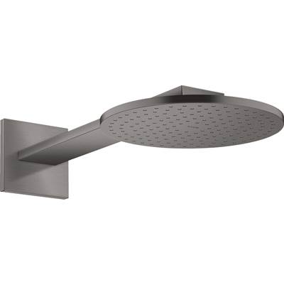 Axor ShowerSolutions Shower Head with Showerarm Trim - 2-Jet - 2.5 GPM in Brushed Black Chrome