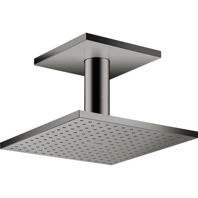 Axor ShowerSolutions Shower Head - 250 Square 2-Jet Ceiling Connection - 1.75 GPM in Polished Black Chrome