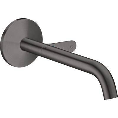 Axor ONE Wall-Mount Bathroom Sink Faucet Select - Single Handle - 1.2 GPM in Brushed Black Chrome
