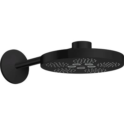 Axor ONE Showerhead 280 Showerarm Trim - 2-Jet - 2.5 GPM in Matte Black