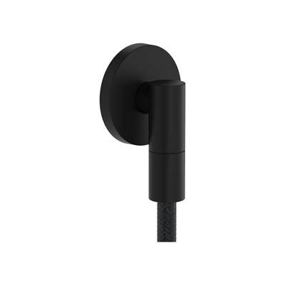 Axor ShowerSolutions Wall Outlet Round with Check Valves in Matte Black