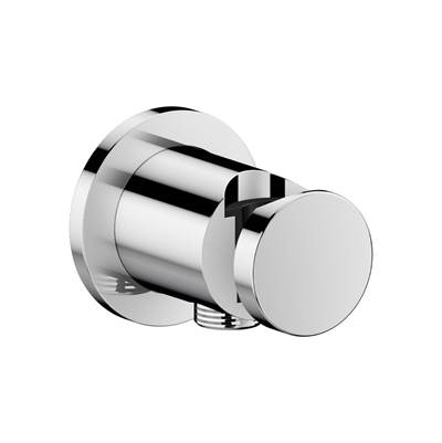 Axor One Wall Outlet with Handshower Holder, Round in Chrome