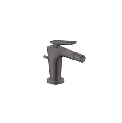 Axor Citterio C Single-Hole Bidet Faucet - Pop-up Drain - Cubic Cut - 1.5 GPM in Brushed Black Chrome