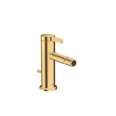 Axor ONE Single-Hole Bidet Faucet - Lever Handle - 1.5 GPM in Brushed Gold Optic