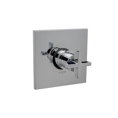 Axor Citterio Pressure Balance Trim - Cross Handle in Chrome