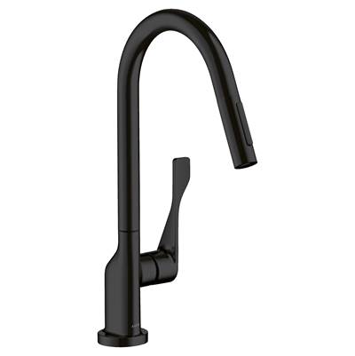 Axor Citterio HighArc Pull-Down Kitchen Faucet - 2-Spray - 1.75 GPM in Matte Black