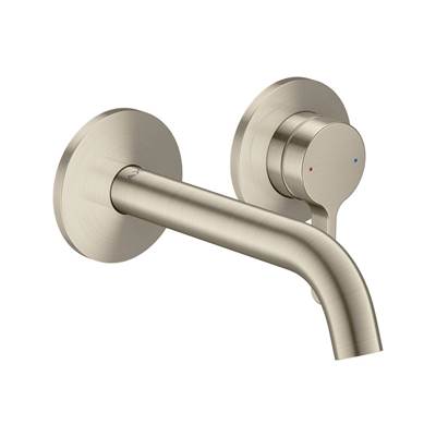 Axor One Wall-Mounted Single Handle Faucet - Lever Handle - 1.2 GPM in Brushed Nickel
