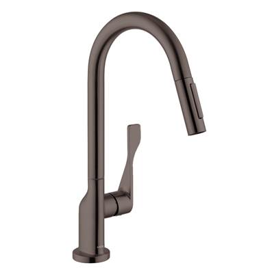 Axor Citterio HighArc Pull-Down Kitchen Faucet - 2-Spray - 1.75 GPM in Brushed Black Chrome