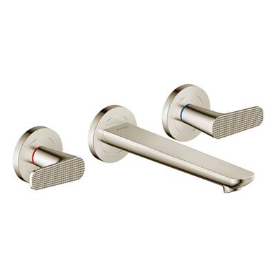Axor Citterio C Widespread Bathroom Sink Faucet - Two-Handle - Cubic Cut - 1.2 GPM in Polished Nickel
