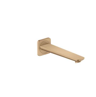 Axor Citterio C Tub Spout in Brushed Bronze