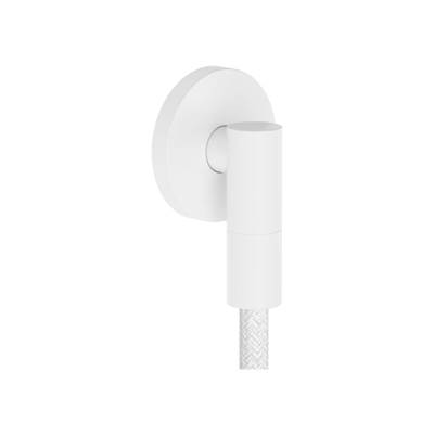 Axor ShowerSolutions Wall Outlet Round with Check Valves in Matte White