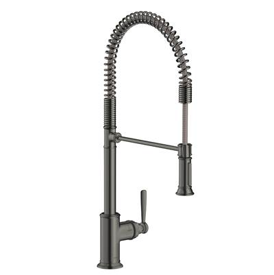 Axor Montreux Semi-Pro Kitchen Faucet - 2-Spray - 1.75 GPM in Brushed Black Chrome