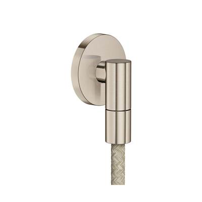 Axor ShowerSolutions Wall Outlet Round with Check Valves in Brushed Nickel