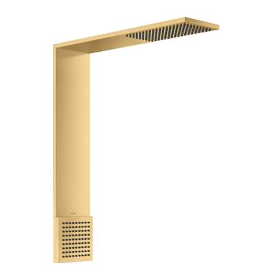 Axor ShowerComposition 1-Jet Showerhead 110/220 and Shoulder Shower - 1.75 GPM in Brushed Gold Optic